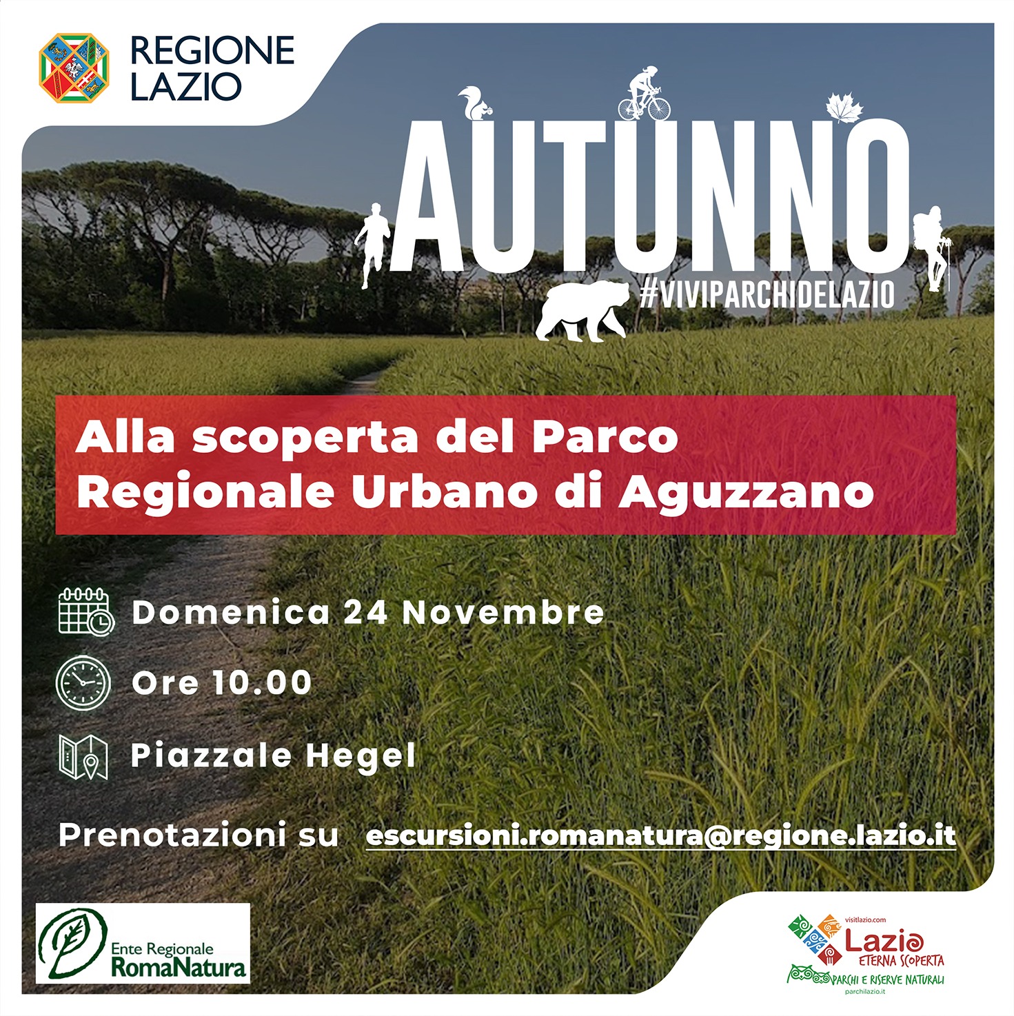Card AUTUNNO 2024 - Visita parco di aguzzano - 24 novembre