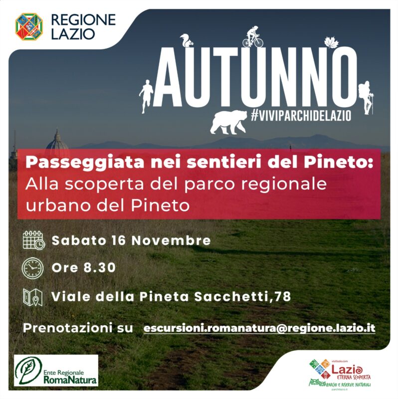 Passeggiata nei sentieri del Pineto - 16 Novembre 2024