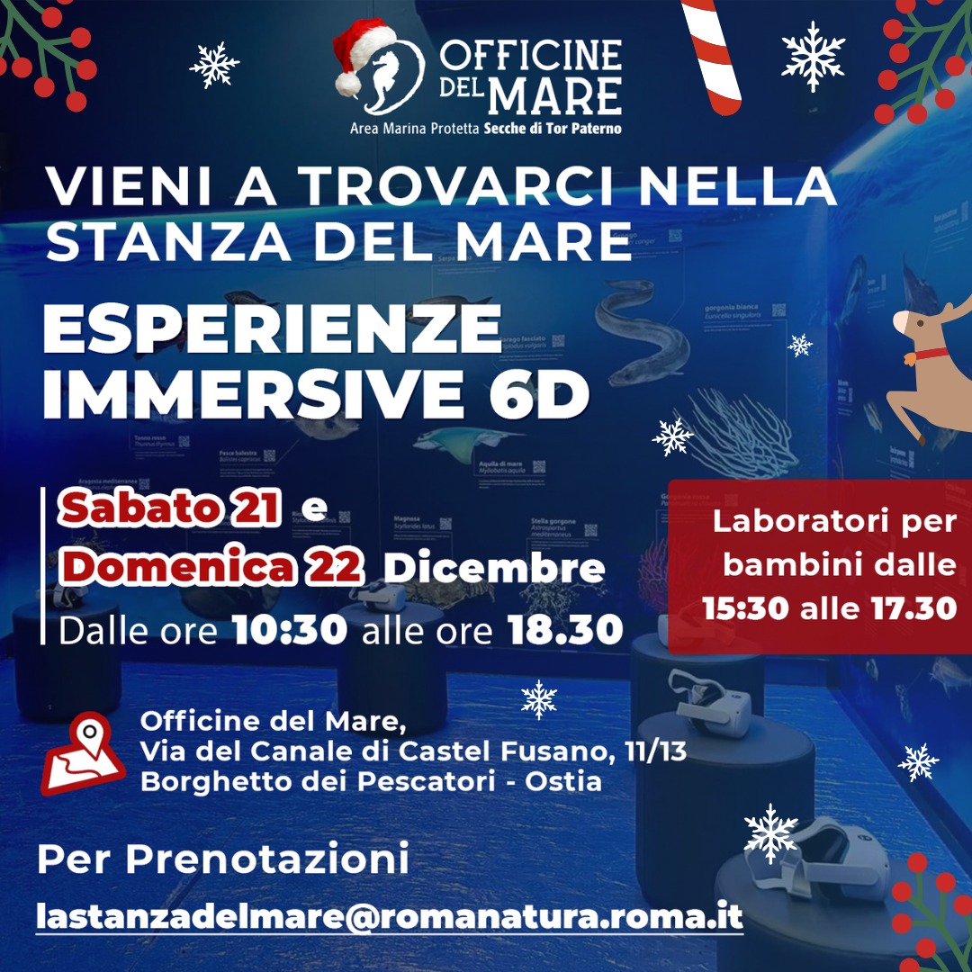 Immergiti nella Stanza del Mare: Esperienze Immersive 6D - 21 e 22 dicembre