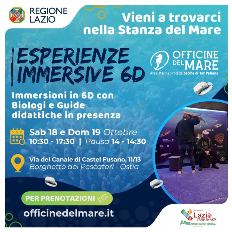 Officine del Mare 18-19 Ottobre-Immersioni 6D