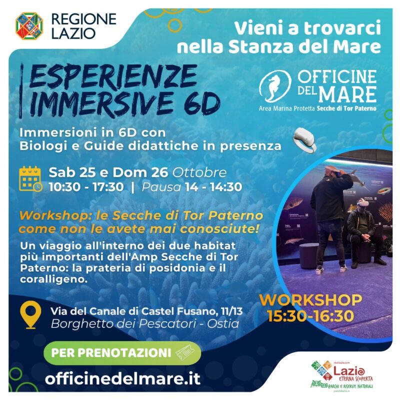 Officine del Mare 25-26 Ottobre-esperienze immersive 6d