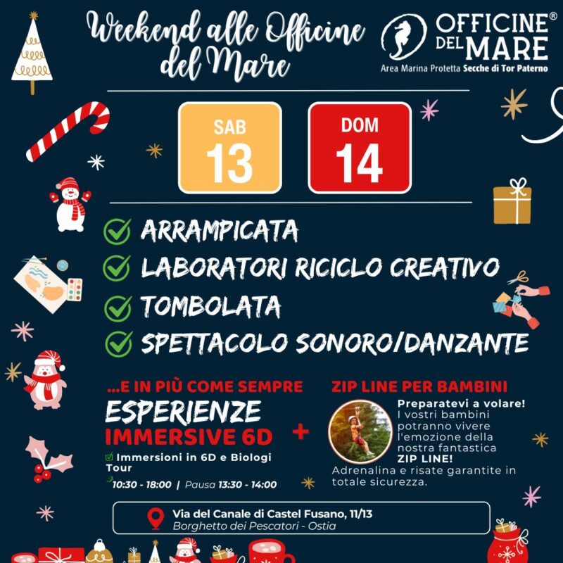 Un weekend tra scienza, sport, creatività e spirito natalizio 13 e 14 dicembre