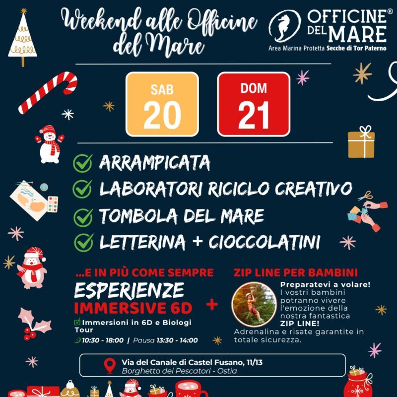 esperienze Officine del Mare 20-21 Dicembre